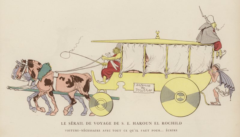 رسم توضيحي لـ Les Courses Dans L "Antiquite بواسطة Caran D" Ache بواسطة كاران داش