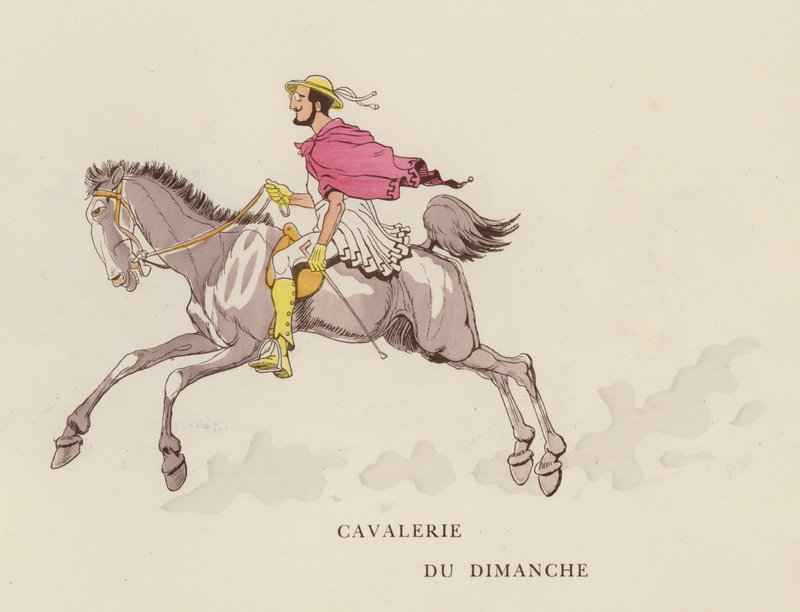 رسم توضيحي لـ Les Courses Dans L "Antiquite بواسطة Caran D" Ache بواسطة كاران داش