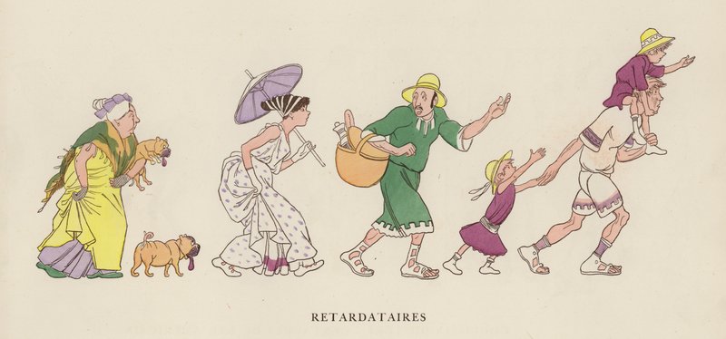 رسم توضيحي لـ Les Courses Dans L "Antiquite بواسطة Caran D" Ache بواسطة كاران داش