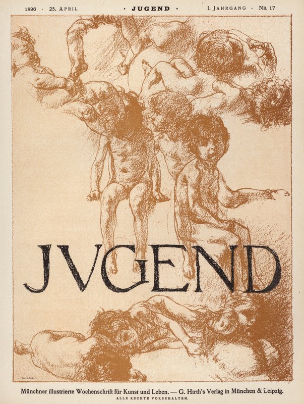 Cover illustration for Jugend magazine بواسطة كارل مار