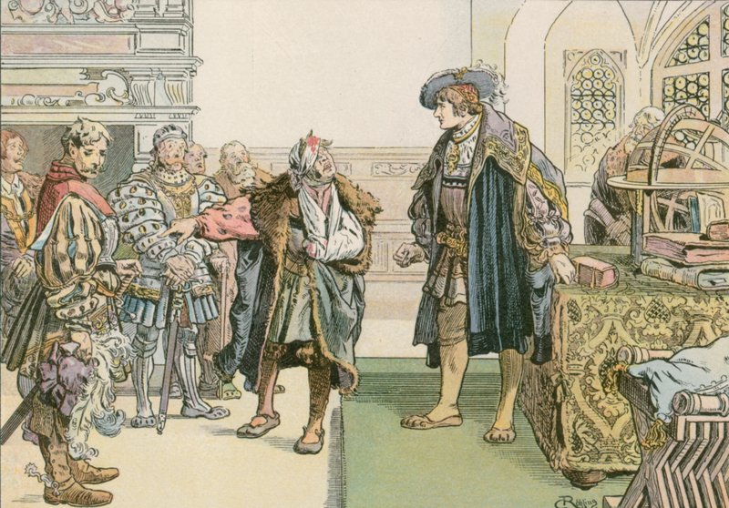 حكم يواكيم الأول ضد بارونات اللصوص في ليندنبرغ عام 1504 بواسطة كارل فارغ