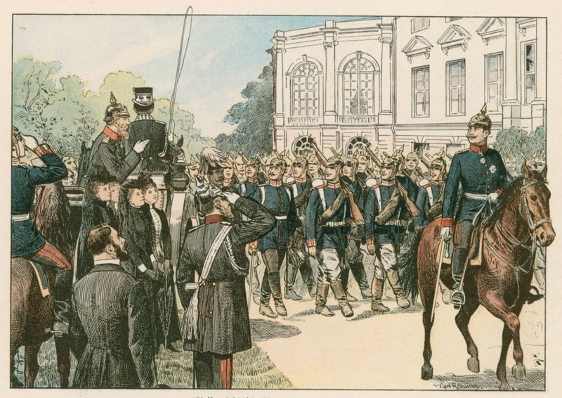 العرض الأخير لفريدريك الثالث ، الإمبراطور الألماني وملك بروسيا (1831-1888) ، في عام 1888 بواسطة كارل فارغ