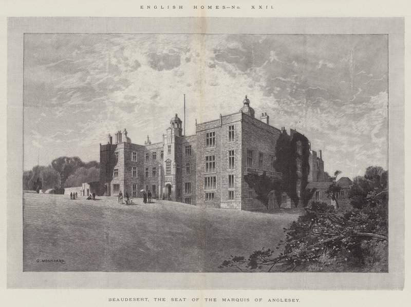 Beaudesert ، مقر المركيز من Anglesey بواسطة تشارلز أوغست لويي