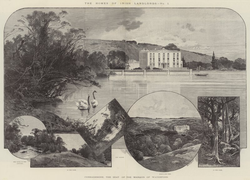 Curraghmore ، مقر المركيز من وترفورد بواسطة تشارلز أوغست لويي
