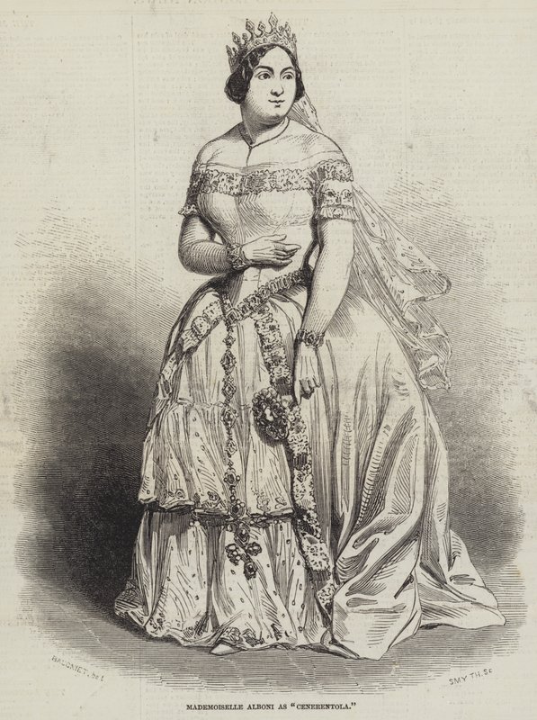 Mademoiselle Alboni مثل Cinderella بواسطة تشارلز بوجنيت