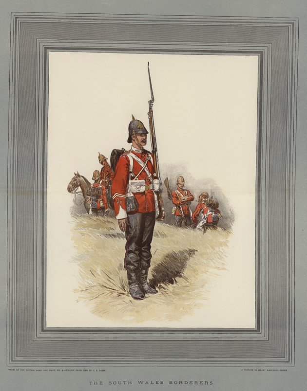 حدود جنوب ويلز (chromolitho) بواسطة تشارلز إدوين فريب