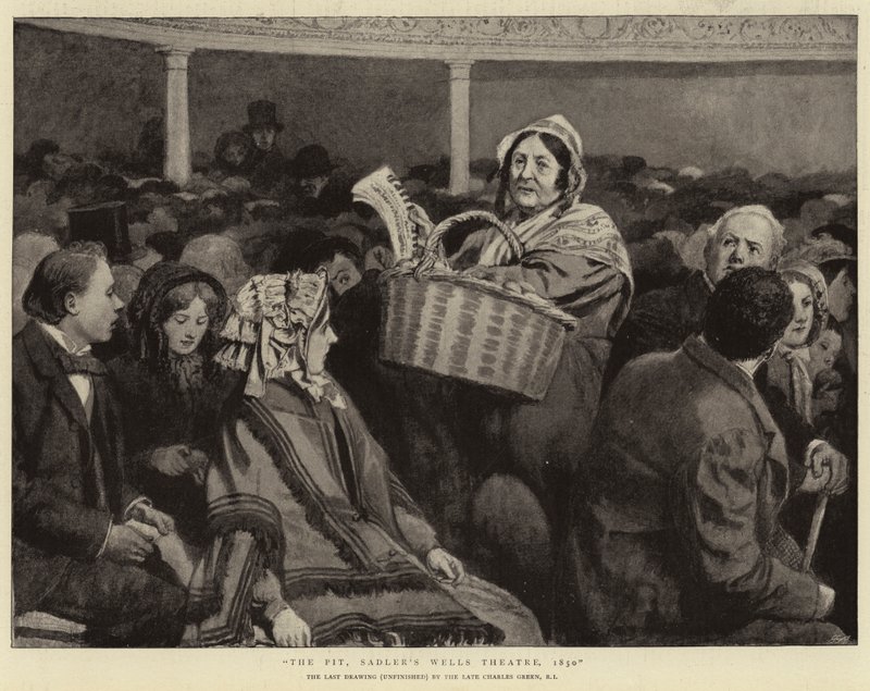 الحفرة ، مسرح سادلر ويلز ، 1850 بواسطة تشارلز جرين