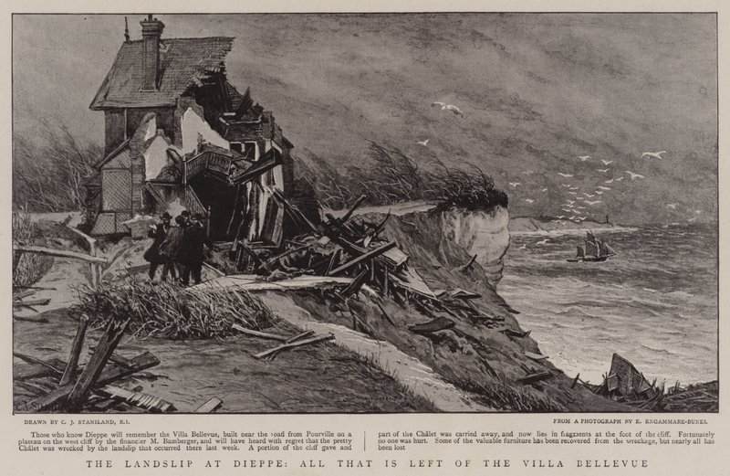 The Landhip at Dieppe ، كل ما تبقى من فيلا Bellevue بواسطة تشارلز ج. ستانيلاند
