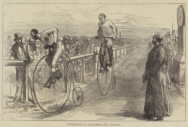 مباراة الدراجات في Lillie-Bridge ، West Brompton بواسطة السير جون تشارلز روبنسون