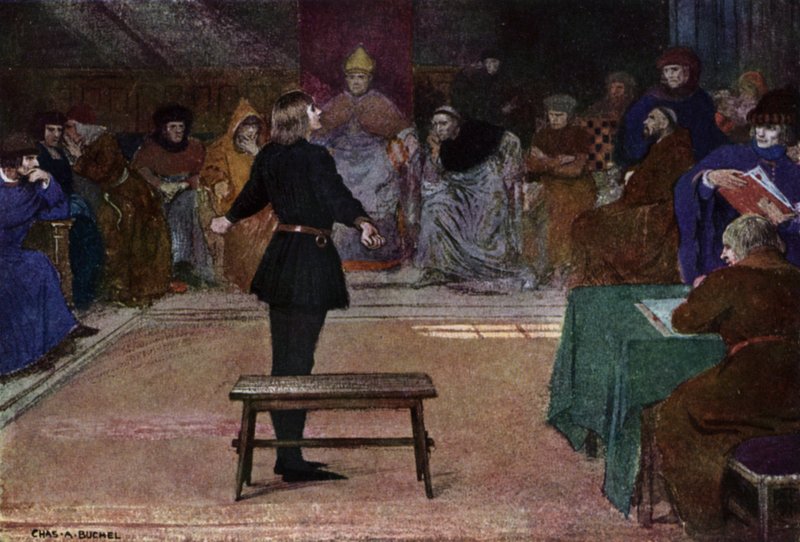جان دارك: المحاكمة (لون ليثو) بواسطة تشارلز أ.بوشيل