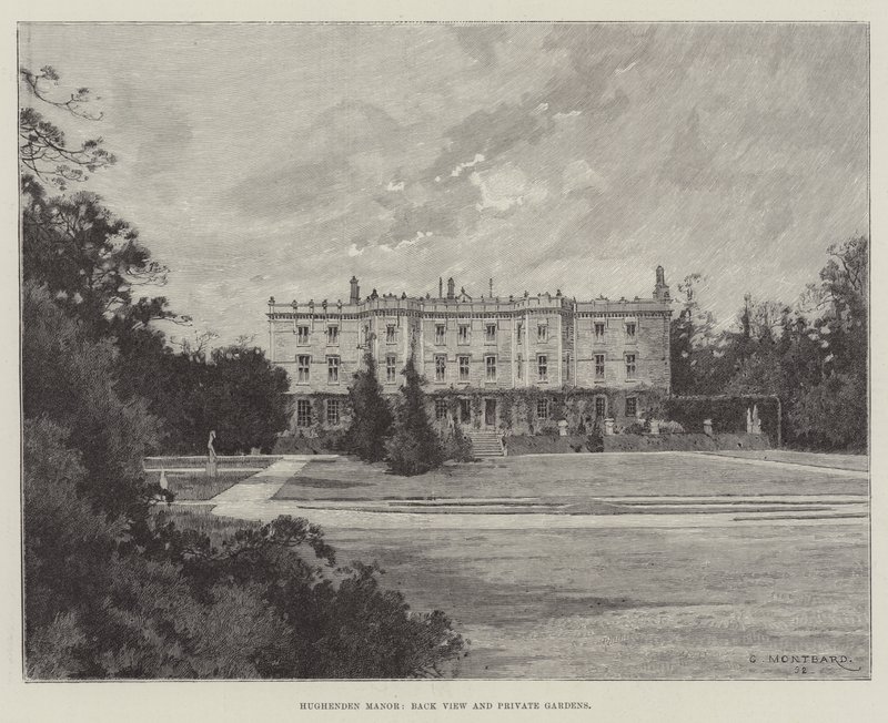 Hughenden Manor ، منظر خلفي وحدائق خاصة بواسطة تشارلز أوغست لويي