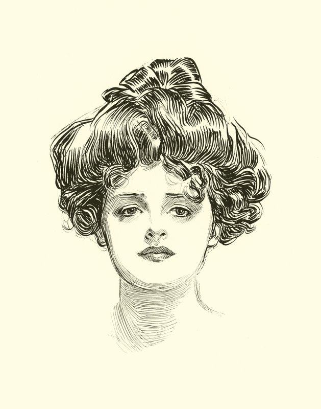 رسم توضيحي للسلم الاجتماعي بواسطة تشارلز دانا جيبسون