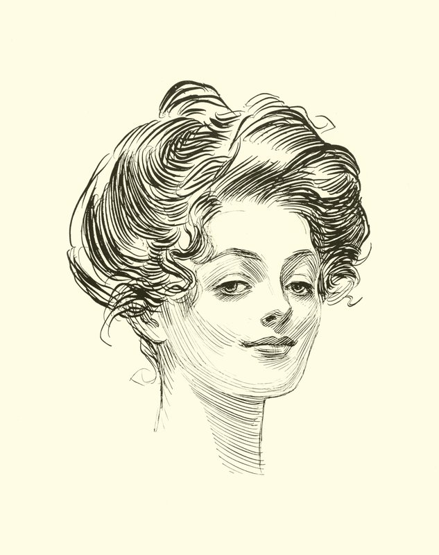 رسم توضيحي للسلم الاجتماعي بواسطة تشارلز دانا جيبسون
