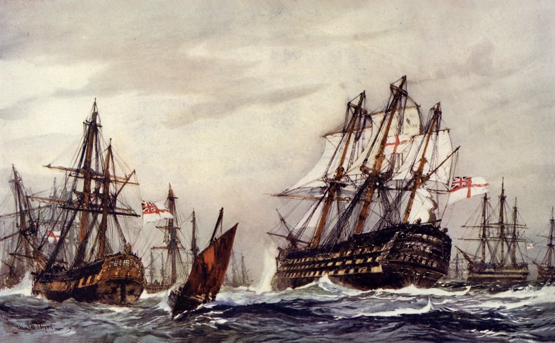 قنبلة كيتشات تحيي النصر ، ديسمبر 1805 بواسطة تشارلز إدوارد ديكسون