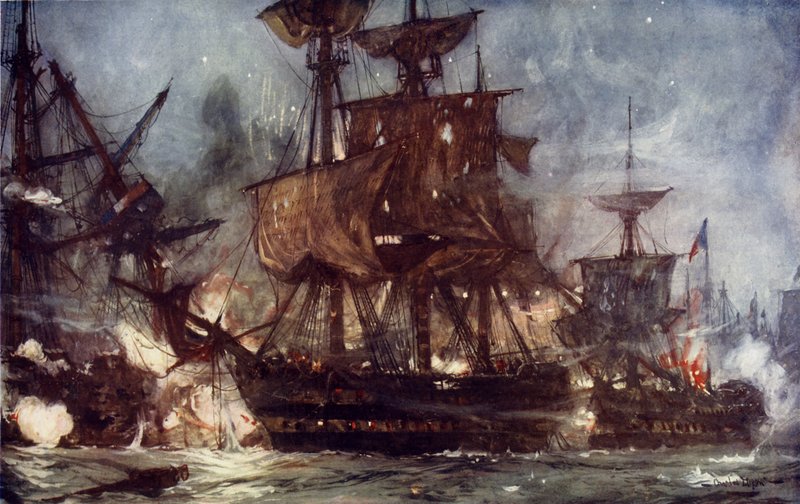 جلال في معركة النيل 1798 بواسطة تشارلز إدوارد ديكسون