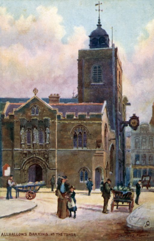 All-Hallows-by-the-Tower، London بواسطة زهرة تشارلز إدوين