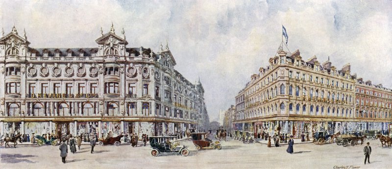 DH Evans ، West End Silk Mercers ، 292-320 Oxford Street بواسطة زهرة تشارلز إدوين