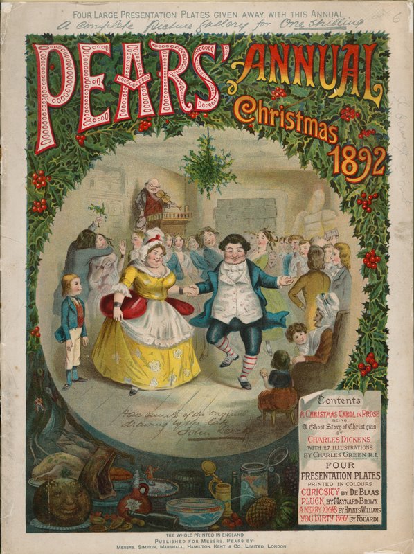 الغلاف الأمامي لـ Pears Christmas Annual ، 1892 بواسطة تشارلز جرين