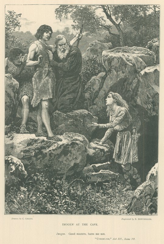 رسم توضيحي لـ Cymbeline بواسطة تشارلز جرين