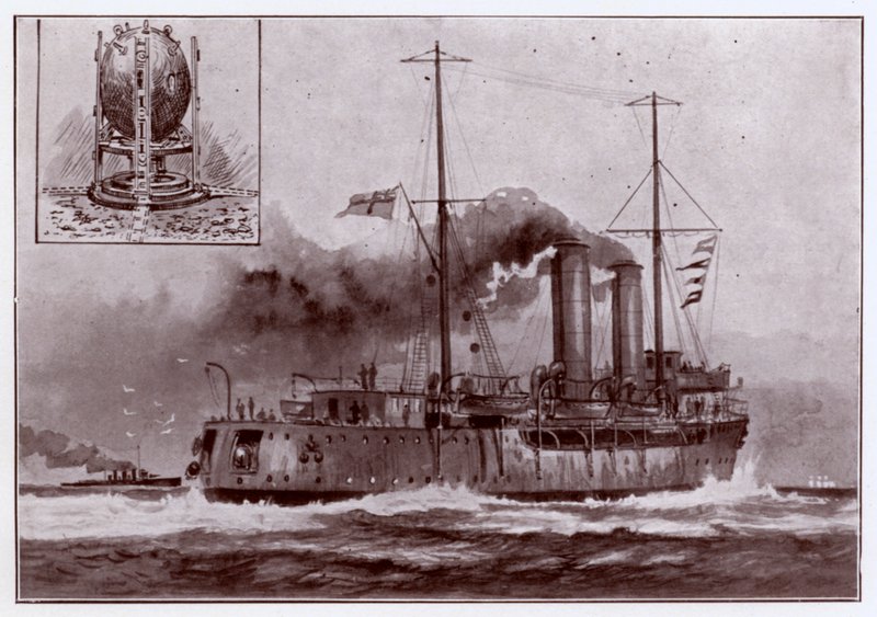 A minelayer (litho) بواسطة تشارلز جون دي (بعد) لاسي