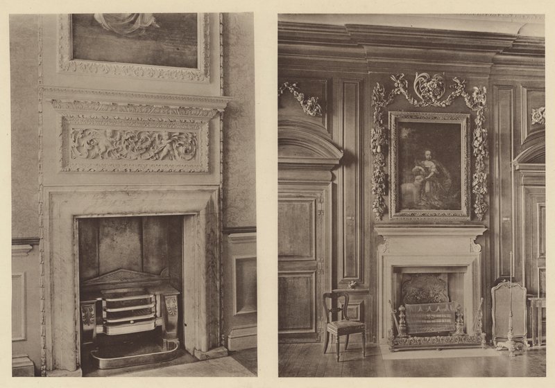 Belton House ، Grantham ، قطعتان من المدخنة بواسطة تشارلز لاثام