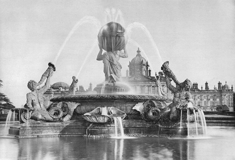 نافورة العمالقة (صورة b / w) بواسطة تشارلز لاثام