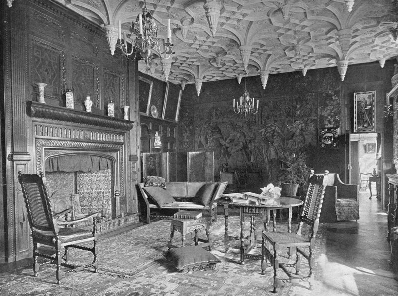 The Great Parlor (صورة b / w) بواسطة تشارلز لاثام