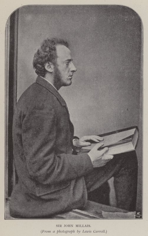 Sir John Millais (b/w photo) بواسطة تشارلز لوتويدج دودجسون