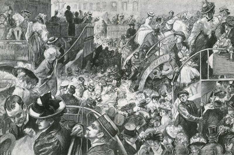 منتجع كوكني الشهير: The Crowd عند سفح Highgate Hill في عطلة البنوك بواسطة شارل بول رينوارد