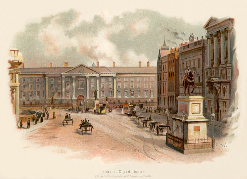 College Green ، دبلن بواسطة تشارلز ويلكنسون