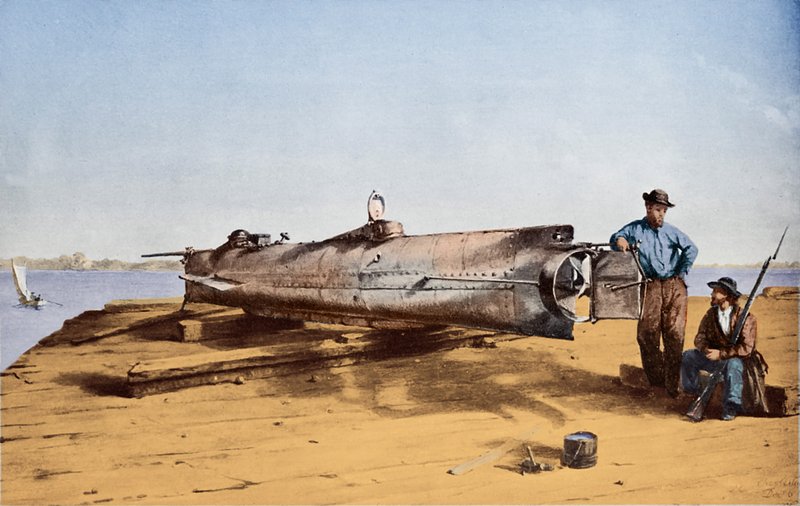 غواصة الكونفدرالية ، Hunley بواسطة كونراد وايز تشابمان