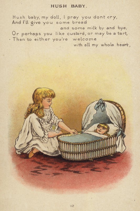 قافية الحضانة: Hush Baby (Chromolitho) بواسطة كونستانس هاسليوود