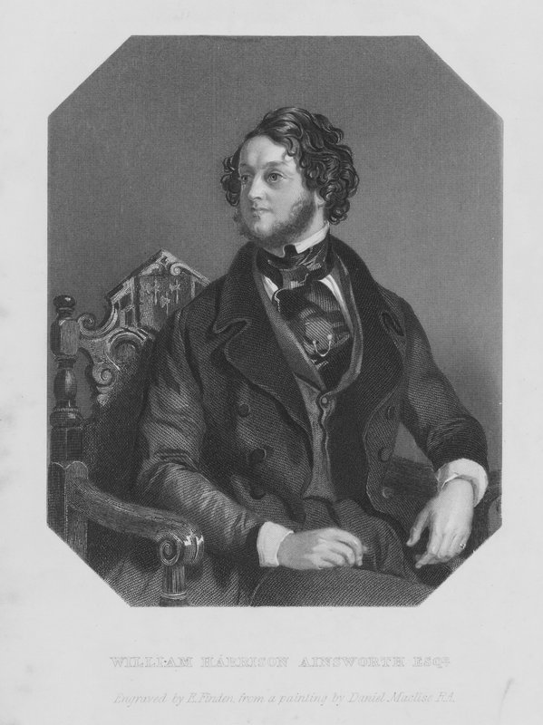 Portrait of William Harrison Ainsworth (engraving) بواسطة دانيال (بعد) ماكليز