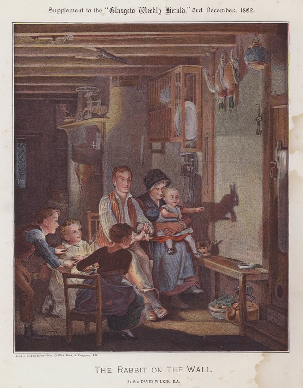 The Rabbit On The Wall (colour litho) بواسطة ديفيد (بعد) ويلكي