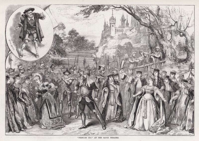"Princess Ida" at the Savoy Theatre (engraving) بواسطة ديفيد هنري فريستون