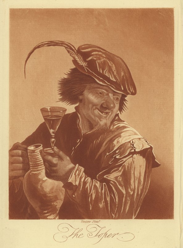The Toper (engraving) بواسطة ديفيد الأصغر (بعد) تينيرز