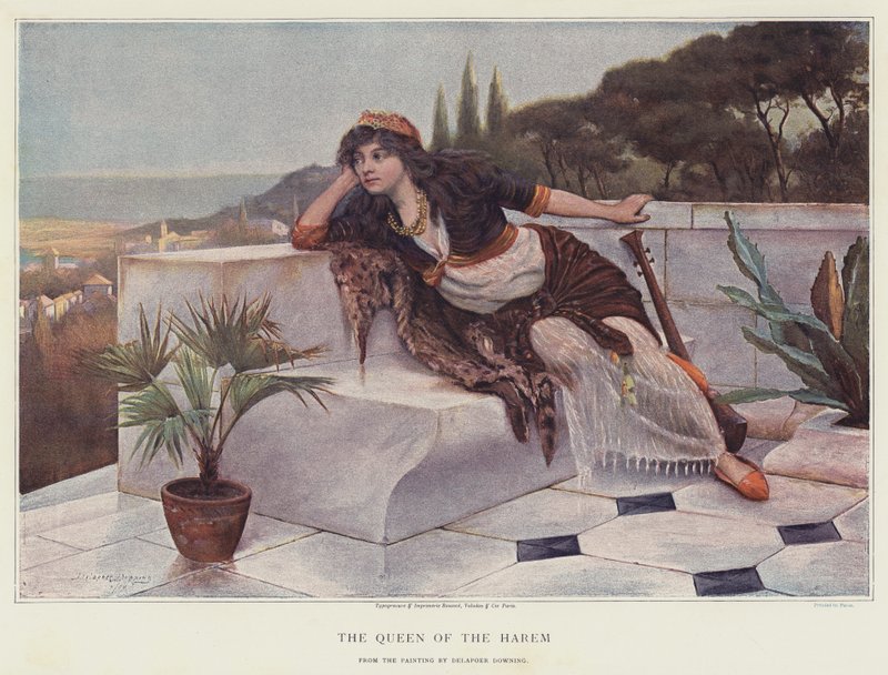 ملكة الحريم (chromolitho) بواسطة ديلابوير داونينج