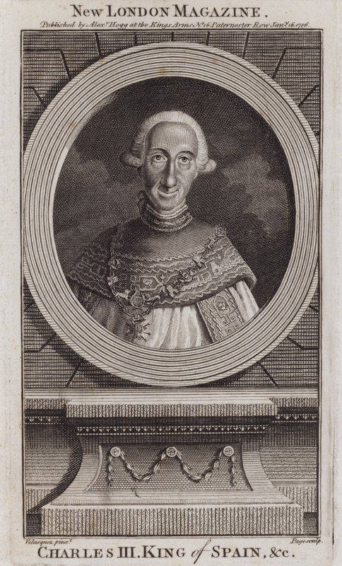 Charles III, King of Spain بواسطة دييجو رودريغيز دي سيلفا واي (بعد) فيلاسكيز