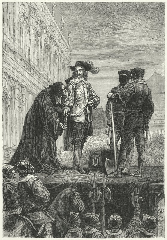 إعدام الملك تشارلز الأول ، 1649 بواسطة Diogene Ulysse Napoleon Maillart
