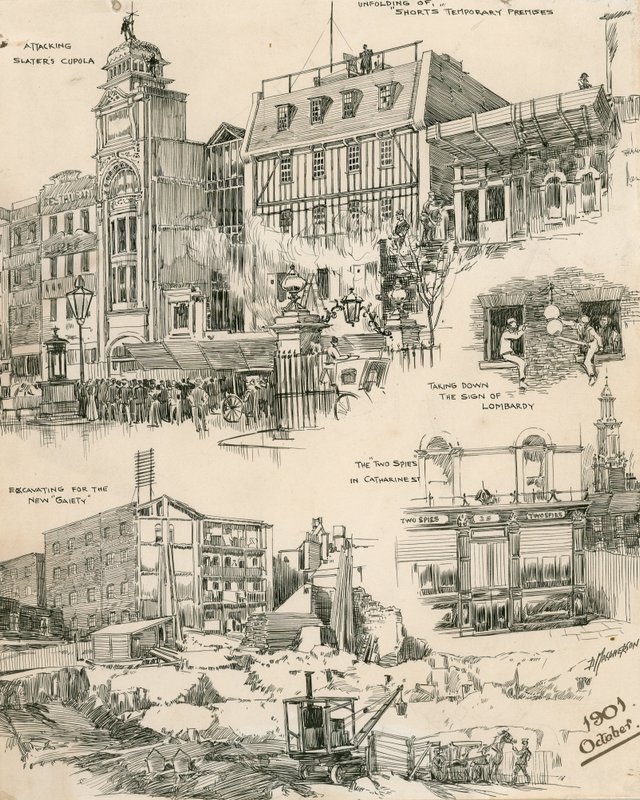 رسومات تخطيطية للندن من أكتوبر 1901 (نقش) بواسطة دوغلاس ماكفيرسون