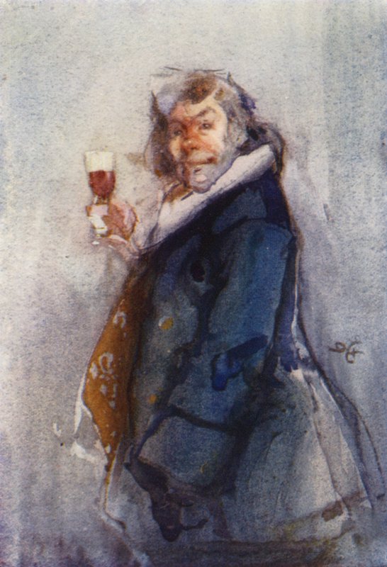 The Toper ، Time Sketch ، London Sketch Club (Colour litho) بواسطة دادلي هاردي