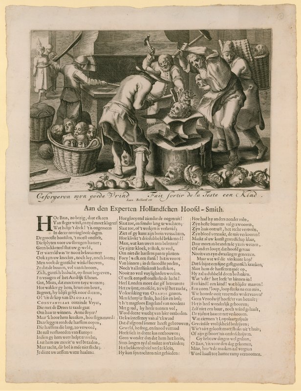 Ceforgeron myn goede vrind. كاريكاتير بخصوص خلافة العرش الإنجليزي ، 1688-89 بواسطة المدرسة الهولندية