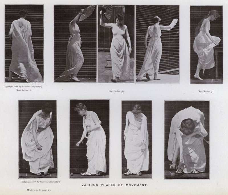 The Human Figure in Motion: Various phases of movement (b/w photo) بواسطة ايدويرد مويبريدج