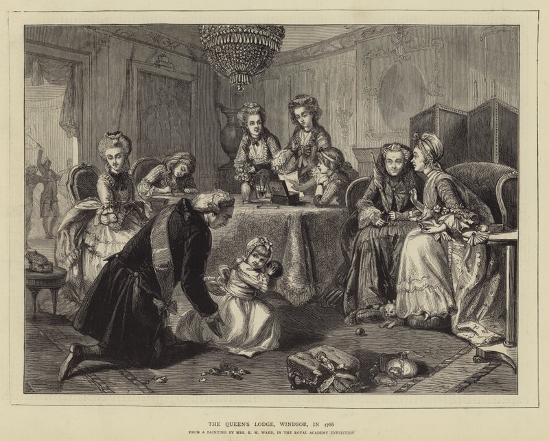 نزل الملكة ، وندسور ، عام 1786 بواسطة إدغار ملفيل وارد