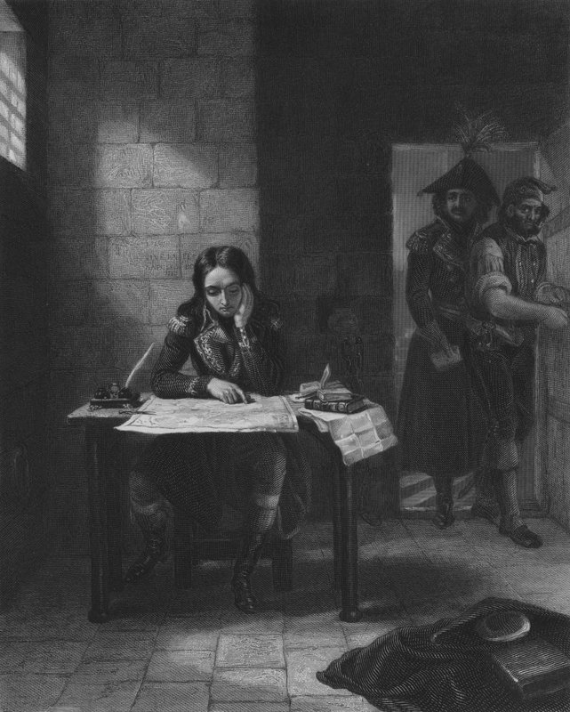 نابليون في سجن نيس ، 1794 بواسطة إدغار ملفيل بعد وارد