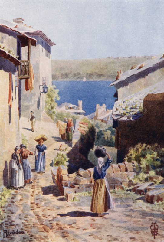 شمال إسبانيا: Rivadeo ، An Approach to the Harbour (color litho) بواسطة إدغار تي إيه ويغرام