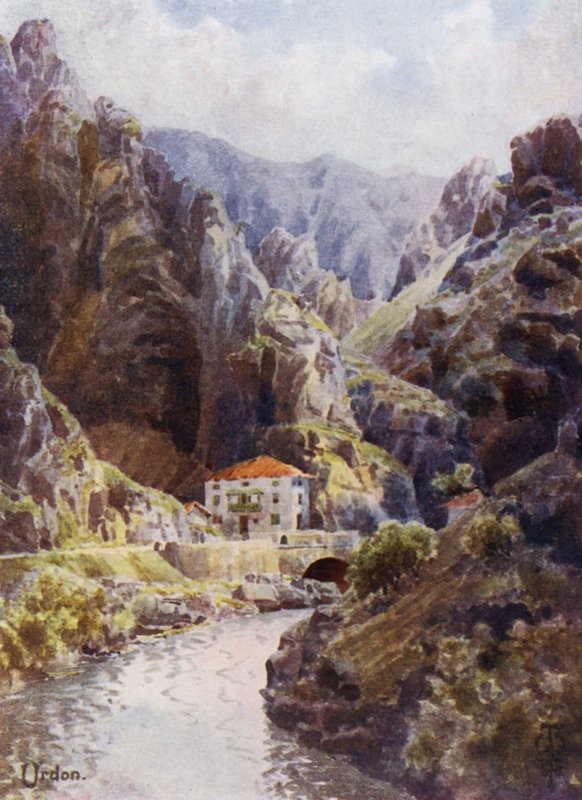 شمال إسبانيا: The Deva Gorge ، Urdon (لون ليثو) بواسطة إدغار تي إيه ويغرام