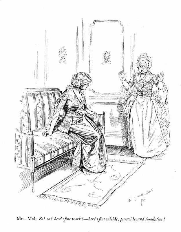 رسم توضيحي لشيريدان The Rivals (نقش) بواسطة ادموند جوزيف (بعد) سوليفان