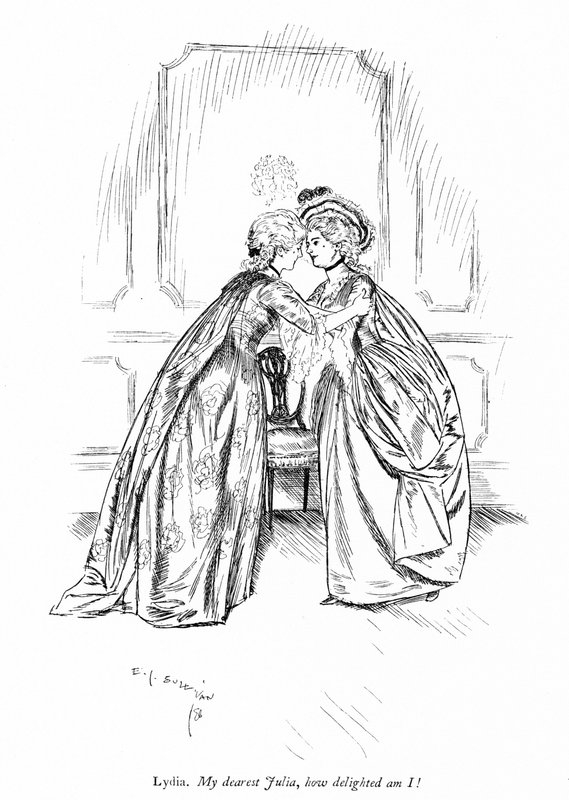 رسم توضيحي لشيريدان The Rivals (نقش) بواسطة ادموند جوزيف (بعد) سوليفان