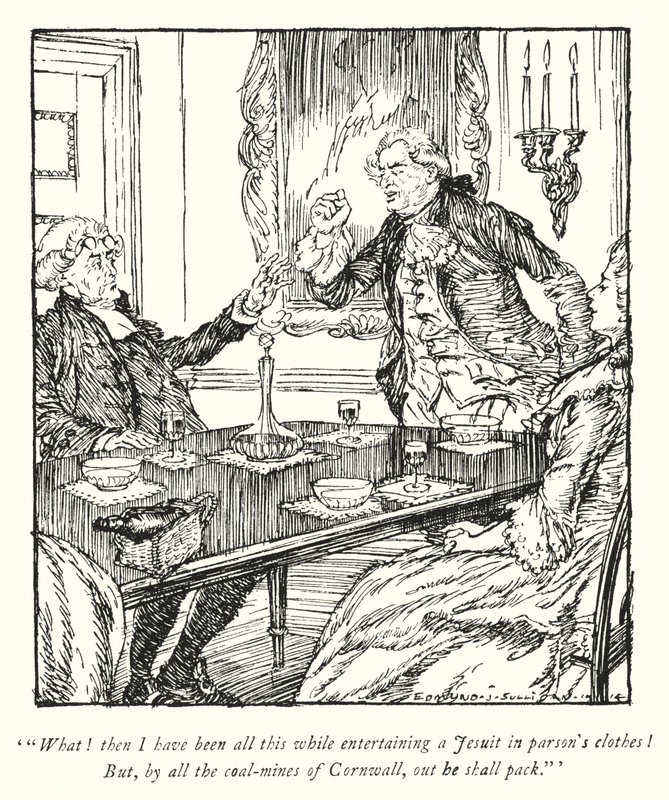 Illustration for The Vicar of Wakefield by Oliver Goldsmith (litho) بواسطة ادموند جوزيف سوليفان